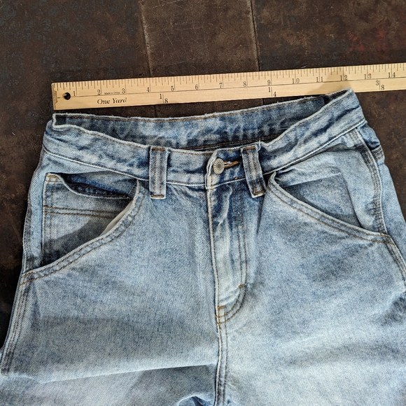 Brandy Melville / J. Galt light wash wide leg cargo jeans - Picture 5 of 6